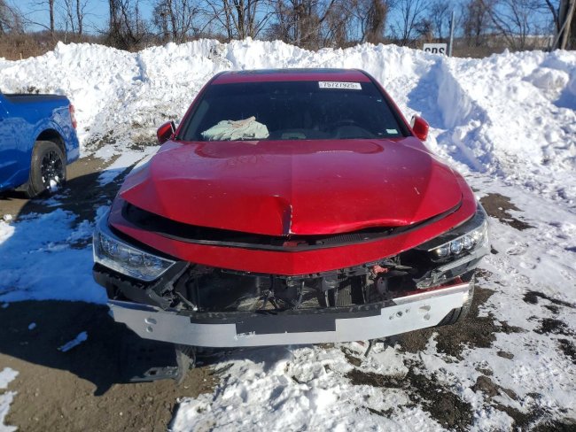 Salvage 2020 Acura Rlx Hybrid Advance in Burgundy