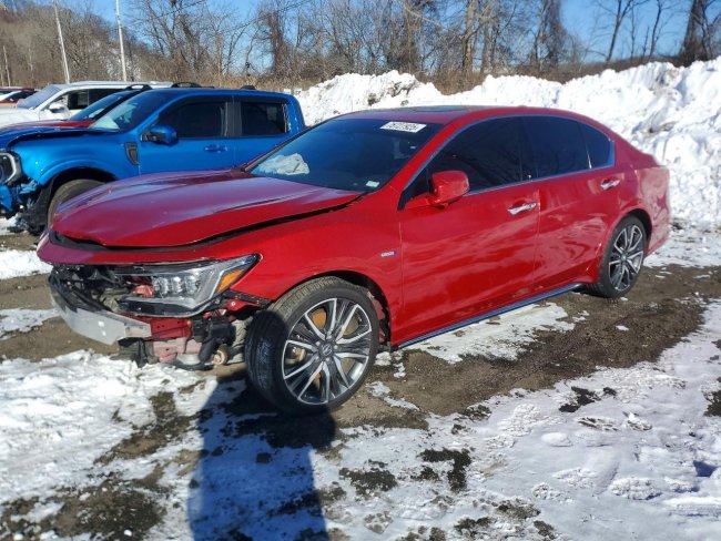 Salvage 2020 Acura Rlx Hybrid Advance in Burgundy