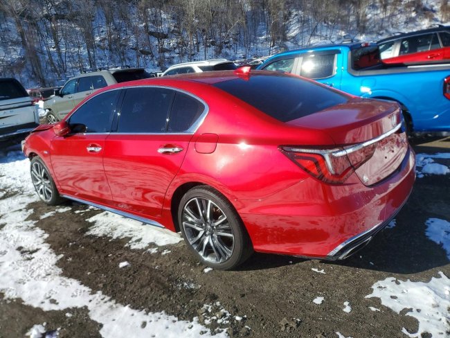 Salvage 2020 Acura Rlx Hybrid Advance in Burgundy