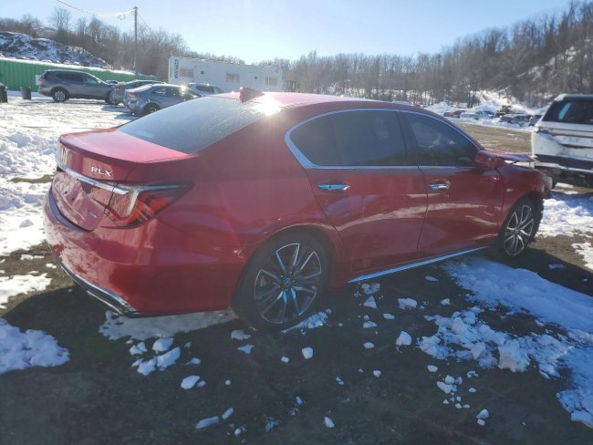Salvage 2020 Acura Rlx Hybrid Advance in Burgundy