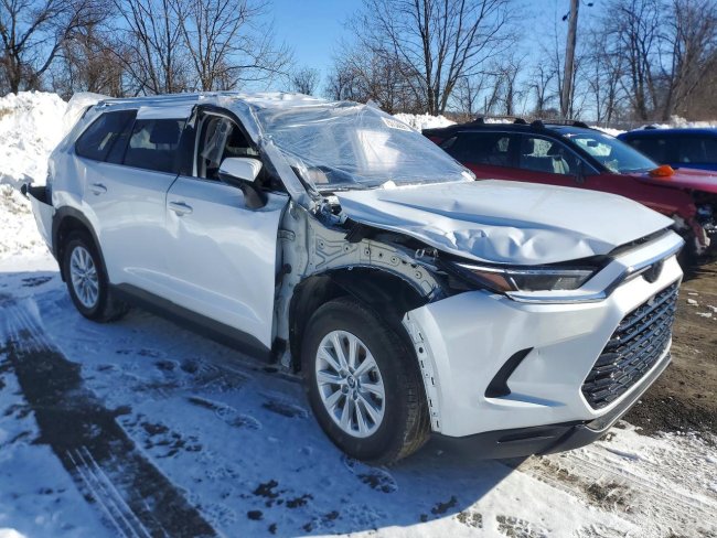 Salvage 2024 Toyota Grand Highlander Xle in White