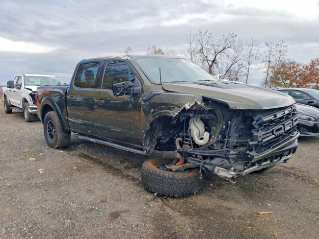 Salvage 2024 Ford F150 Raptor in Gray