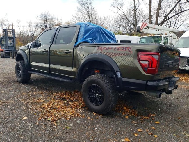 Salvage 2024 Ford F150 Raptor in Gray