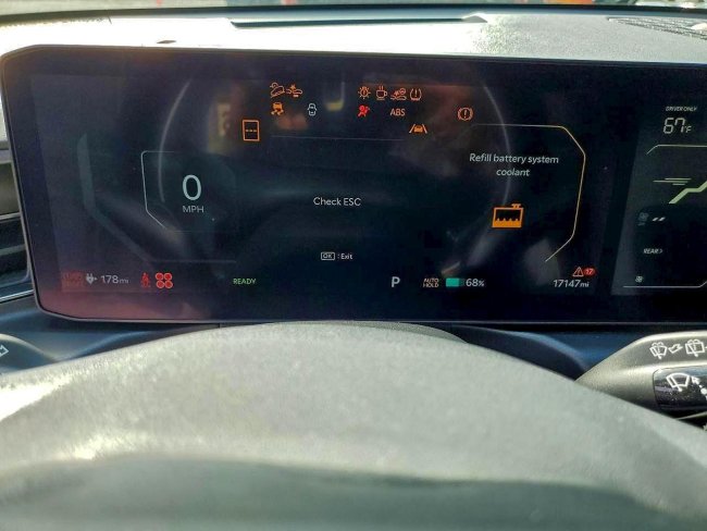 Salvage 2024 Kia Ev9 Gt Line in Black