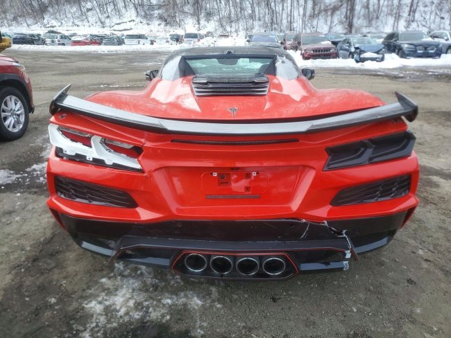 Salvage 2024 Chevrolet Corvette E-ray 2lz in Red