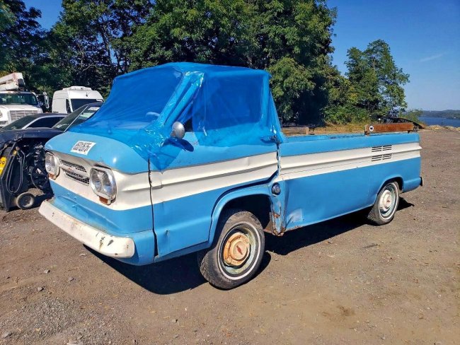 Salvage 1963 Chevrolet Corvair Pick Up in Синий