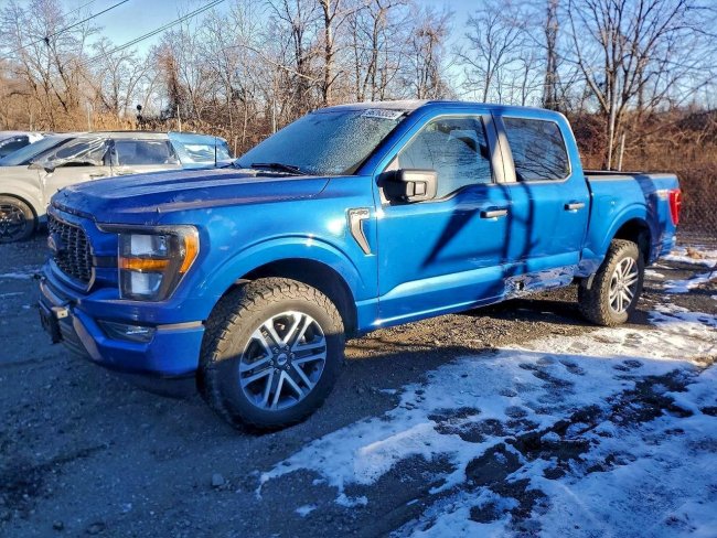 Salvage 2023 Ford F150  in Blue
