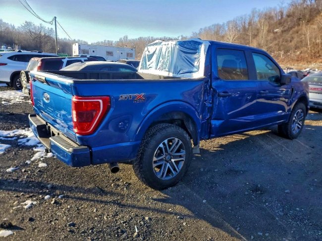 Salvage 2023 Ford F150  in Blue