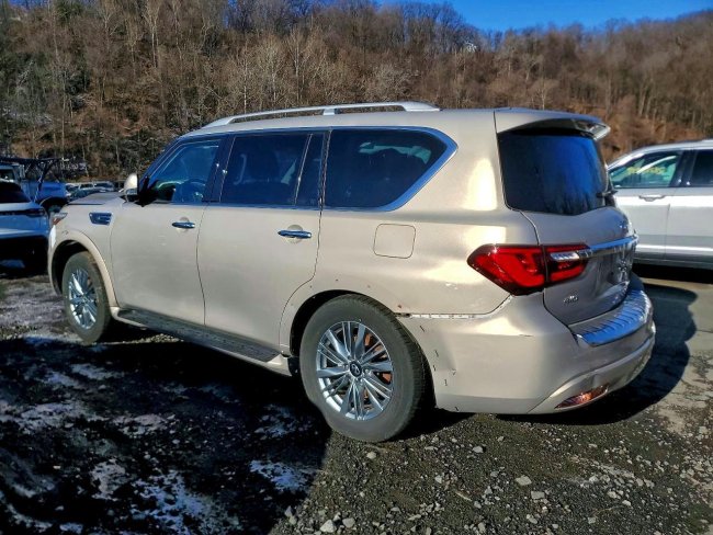 Salvage 2023 Infiniti Qx80 Luxe in Gold