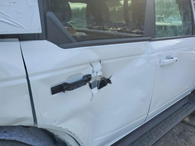 Salvage 2025 Ford Bronco Outer Banks in White