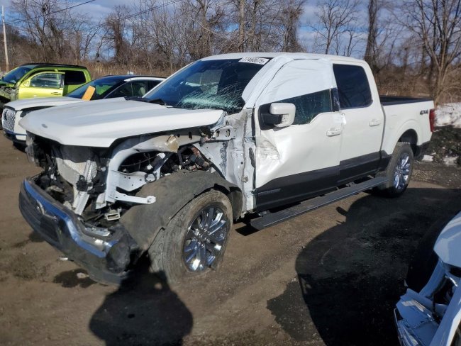 Salvage 2024 Ford F150 King Ranch in White