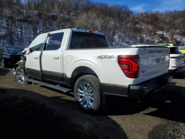 Salvage 2024 Ford F150 King Ranch in White