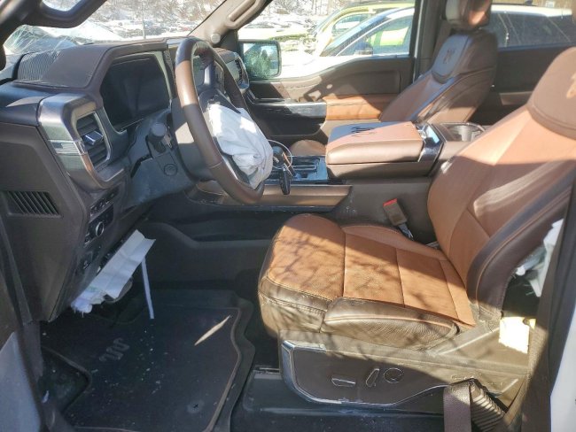 Salvage 2024 Ford F150 King Ranch in White