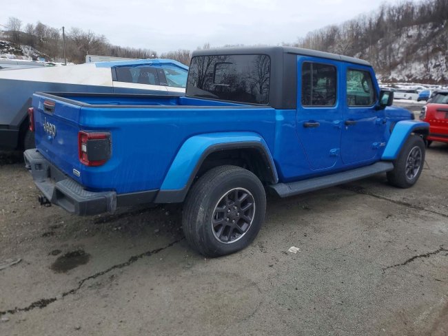 Salvage 2022 Jeep Gladiator Overland in Blue