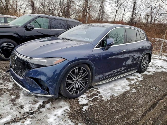 Salvage 2023 Mercedes-benz Eqs 450 4matic in Blue