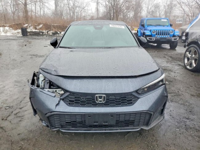 Salvage 2025 Honda Civic Sport in Gray
