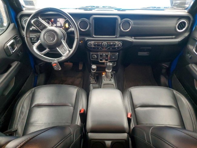 Salvage 2021 Jeep Wrangler Unlimited Sahara 4xe in Blue