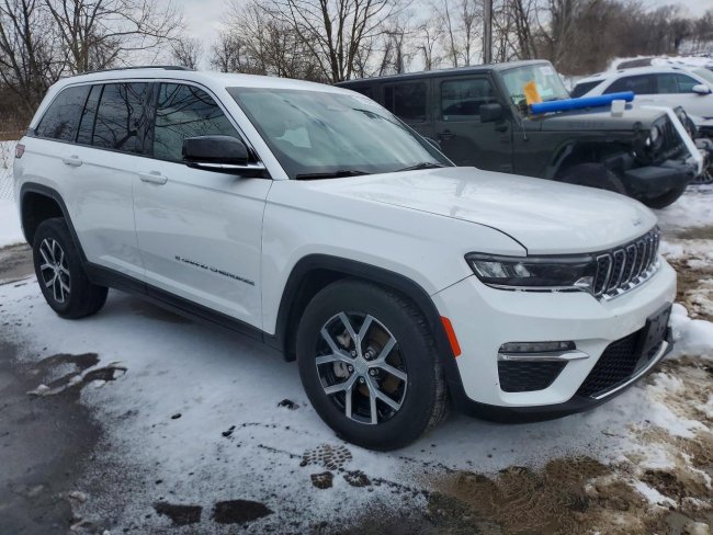 Salvage 2023 Jeep Grand Cherokee Limited in White