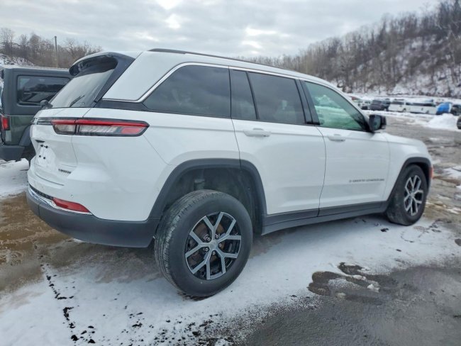 Salvage 2023 Jeep Grand Cherokee Limited in White