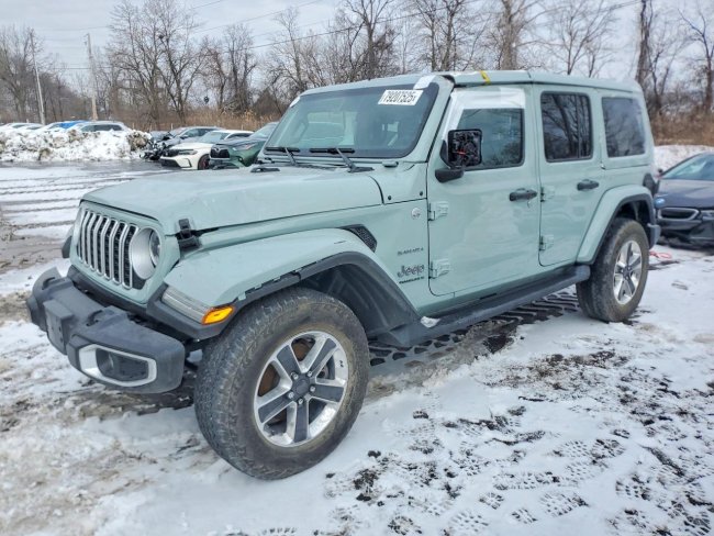 Salvage 2024 Jeep Wrangler Sahara in Green