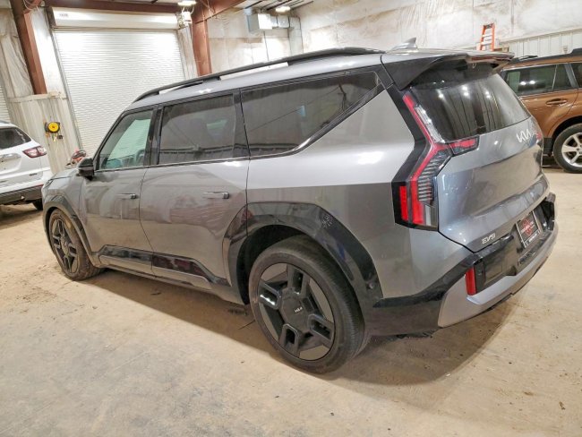 Salvage 2024 Kia Ev9 Gt-line in Gray