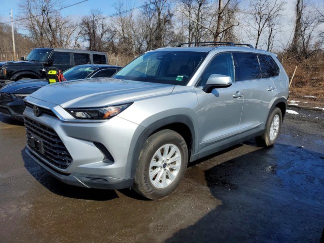 Salvage 2024 Toyota Grand Highlander Xle in Gray