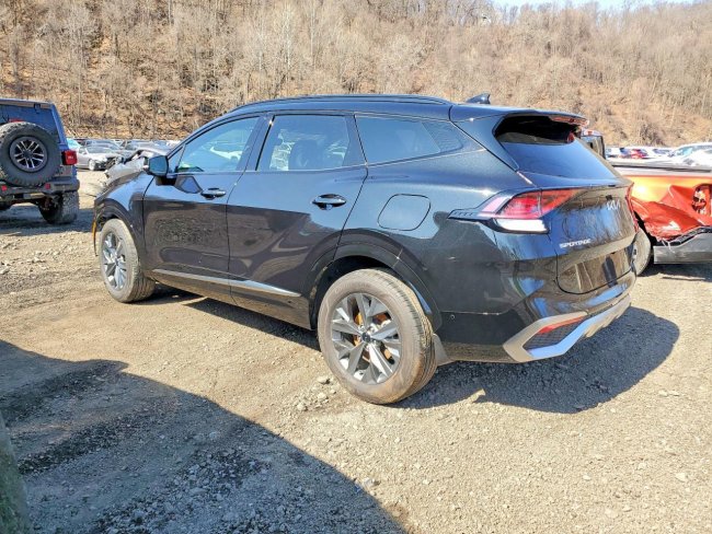 Salvage 2025 Kia Sportage Hybrid Sx-prestige in Black