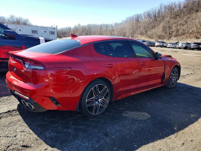 Salvage 2023 Kia Stinger Gt2 in Red