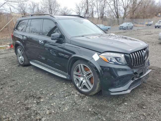 Salvage 2019 Mercedes-benz Gls 63 Amg in Черный