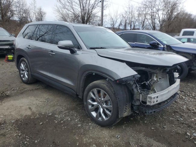 Salvage 2025 Toyota Grand Highlander Limited in Серый