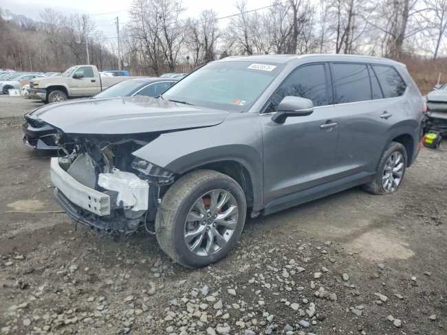 Salvage 2025 Toyota Grand Highlander Limited in Серый