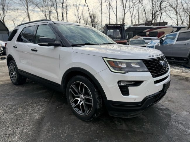Salvage 2019 Ford Explorer Sport in White
