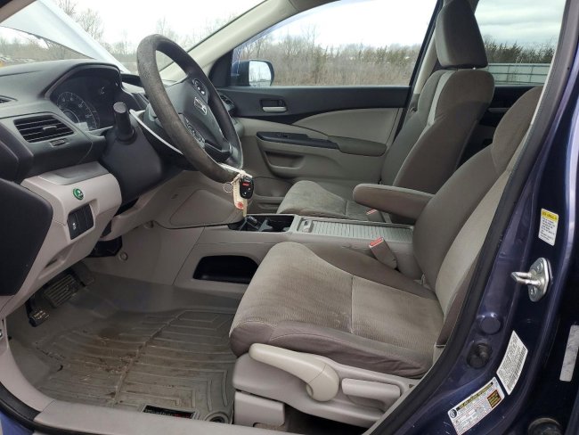 Salvage 2013 Honda Cr-v Lx in Blue