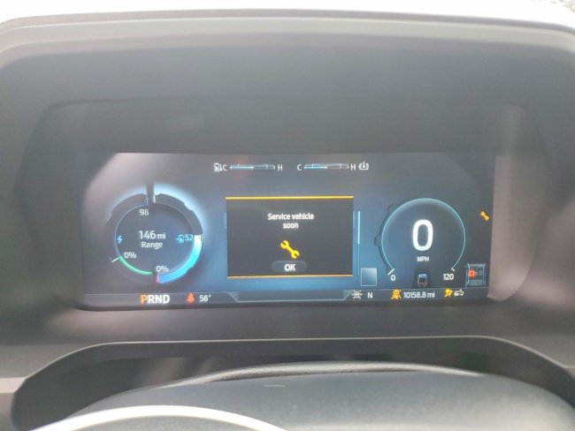 Salvage 2024 Ford F150 Lightning Xlt in Blue