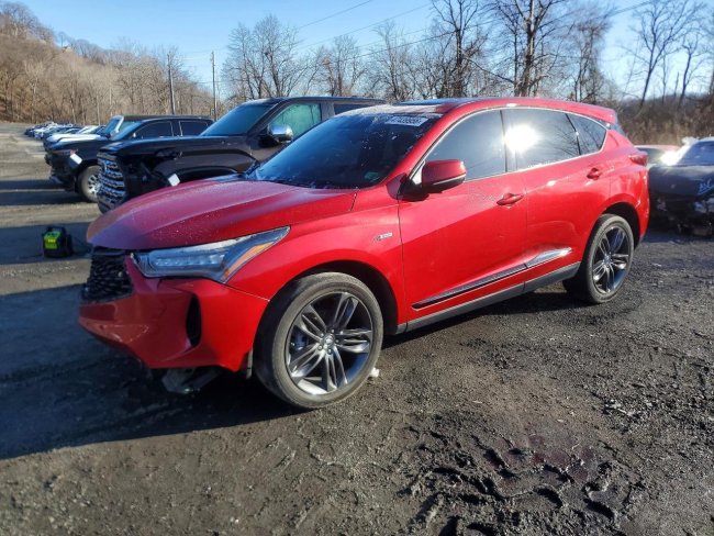 Salvage 2022 Acura Rdx A-spec in Red