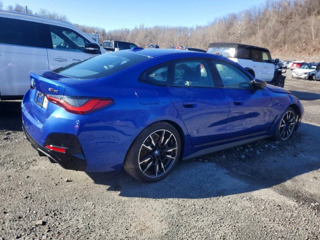Salvage 2024 Bmw I4 M50 in Blue