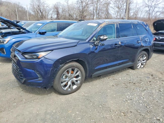 Salvage 2025 Toyota Grand Highlander Limited in Blue