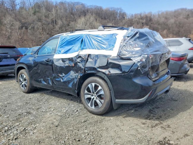 Salvage 2024 Toyota Highlander Xle in Black