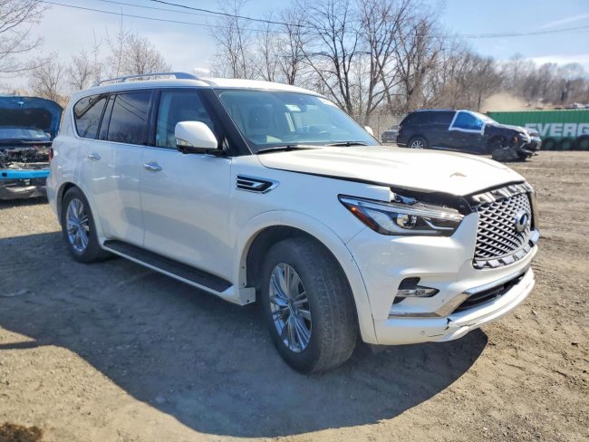 Salvage 2024 Infiniti Qx80  in White