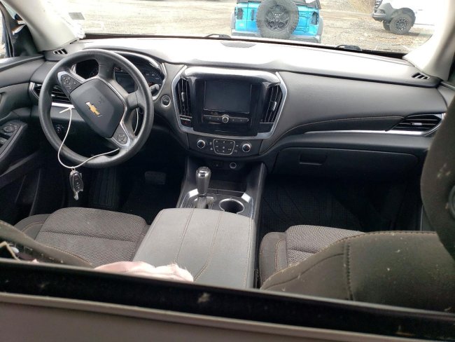 Salvage 2019 Chevrolet Traverse Hearse in Burgundy