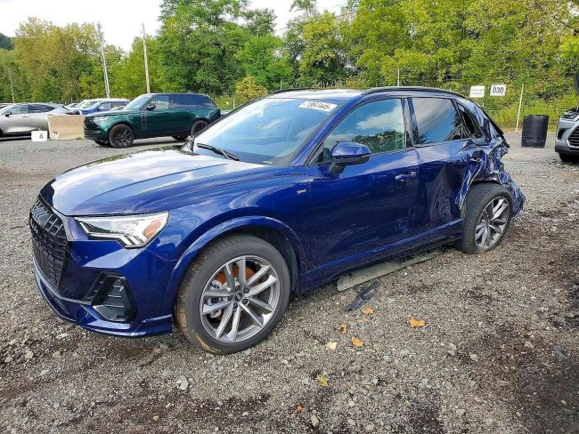 Salvage 2025 Audi Q3 Premium S Line 45 in Blue