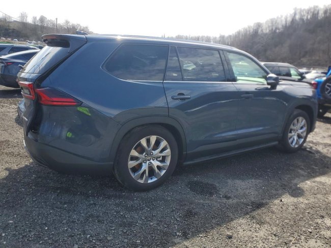 Salvage 2025 Toyota Grand Highlander Hybrid Limited in Gray