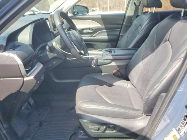 Salvage 2025 Toyota Grand Highlander Hybrid Limited in Gray