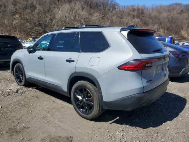 Salvage 2025 Toyota Grand Highlander Hybrid Nightshade in Gray