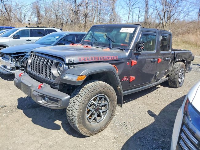 Salvage 2024 Jeep Gladiator Rubicon in Серый