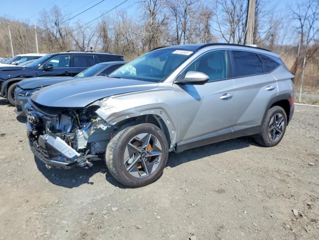 Salvage 2025 Hyundai Tucson Hybrid Sel Convenience in Gray