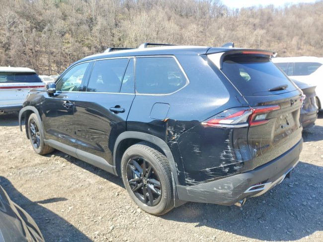 Salvage 2025 Toyota Grand Highlander Hybrid Max Platinum in Black