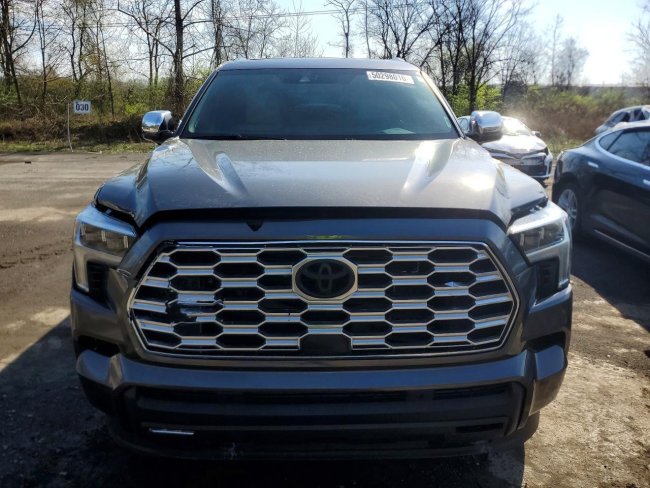 Salvage 2023 Toyota Sequoia Hybrid Capstone in Gray