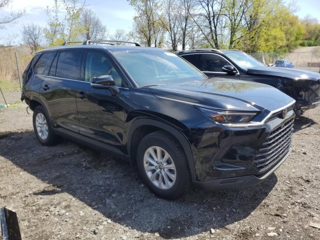 Salvage 2025 Toyota Grand Highlander Xle in Black