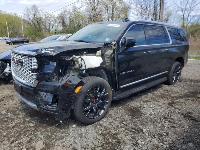 Salvage 2024 Gmc Yukon Xl Denali in Black